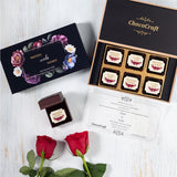 Wedding Invitations - 6 Chocolate Box - All Printed Chocolates (Minimum 10 Boxes)