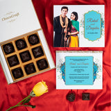 Wedding Invitations - 9 Chocolate Box - Assorted Chocolates  (Sample)