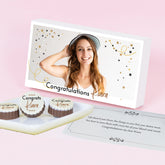 Congratulations gift for best friend with photo chocolates in box