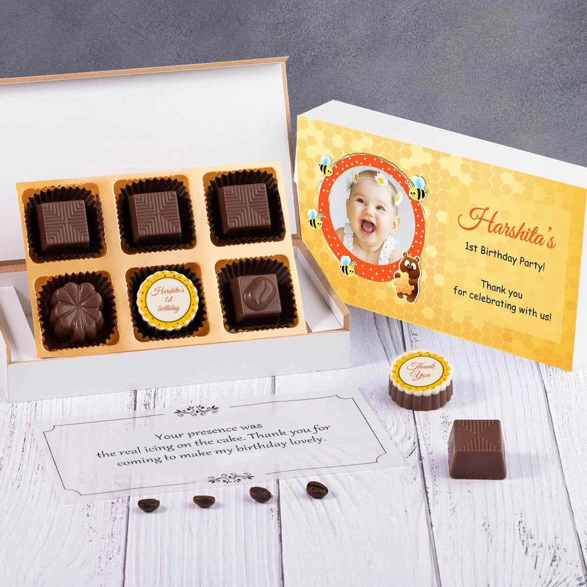 Close-up centre chocolate for 1 year birthday return gifts