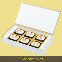 Snowflake Design Christmas Gift Box with Printed Chocolates