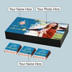 Splash of Colour Personalized Birthday Gift Box (with Wrapped Chocolates)
