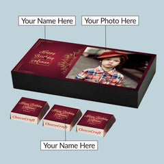 Vintage Design Chocolate Gift Box for Birthday (with Wrapped Chocolates)