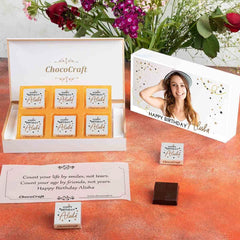 Personalized Birthday Present with Wrapped Chocolates