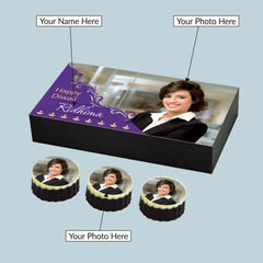 Beautiful Personalised Diwali Gift with Printed Chocolates
