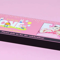 Birthday Invitations - 18 Chocolate Box - Printed Candies (Minimum 10 Boxes)