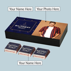 Elegant Personalized Birthday Gift Box (with Wrapped Chocolates)