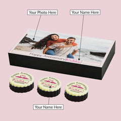 Anniversary Gift for Husband: Best Anniversary Gift for Husband with Personalized Photo Chocolates
