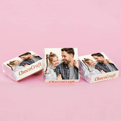 Personalised Gift for Father's Day with Photo on Wrapped Chocolates