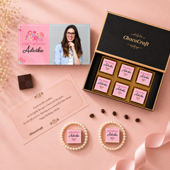 Personalised Chocolate Birthday Gift with Photo (with Wrapped Chocolates)