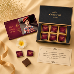 Vintage Design Chocolate Gift Box for Birthday (with Wrapped Chocolates)