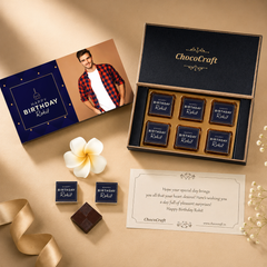 Elegant Personalized Birthday Gift Box (with Wrapped Chocolates)