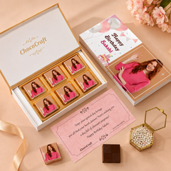 Birthday Gift with Photo Wrapped Chocolates