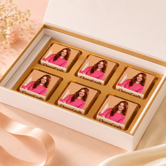 Birthday Gift with Photo Wrapped Chocolates