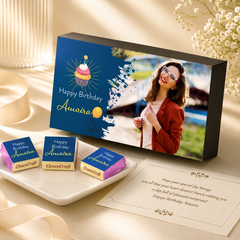 Splash of Colour Personalized Birthday Gift Box (with Wrapped Chocolates)
