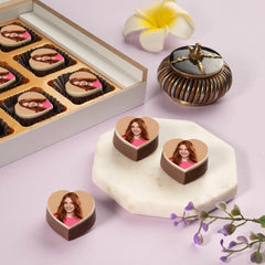 Personalized Birthday Gifts: Custom Photo Printed Chocolates in Elegant Boxes