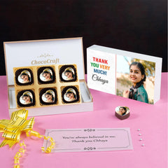 Appreciation Gifts: Personalized Thank You Gifts with Photo Chocolates