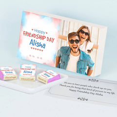 Special Friendship's Day Gift Personalised with Photo (with Wrapped Chocolates)