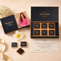 Personalized Congratulations Gift (with Wrapped Chocolates)