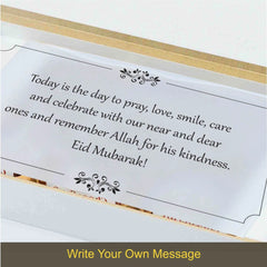Unique Personalised Gift Box for Eid with Wrapped Chocolates