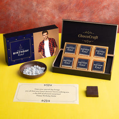 Elegant Personalized Birthday Gift Box (with Wrapped Chocolates)