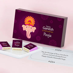 Personalised Chocolate Gift Box for Ganesh Chaturthi (with Wrapped Chocolates)