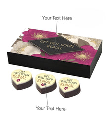 Get Well Gifts for Men: Personalized Get Well Soon Boyfriend Gifts with Printed Chocolates