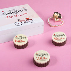 Valentines Gifts for Her: Best Valentine Gift for Girlfriend with Personalized Photo Chocolates