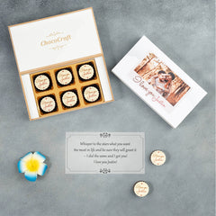 Valentines Day Presents for Him: Romantic Presents for Men with Personalized I Love You Photo Chocolates