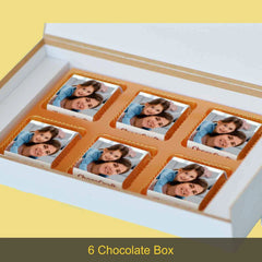 Elegant Mother's Day Gift Personalised with Photo (with Wrapped Chocolates)