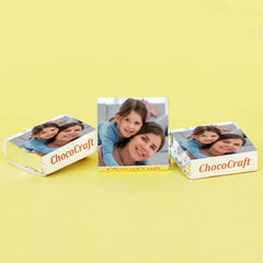 Elegant Mother's Day Gift Personalised with Photo (with Wrapped Chocolates)