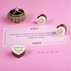 Thank You Gifts for Friends: Personalized Thank You Chocolate Gifts with Elegant Photo Chocolates