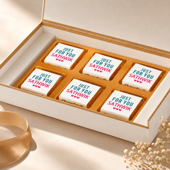 Splash of Colour I Love You Chocolate Gift Box Personalized with Photo (with Wrapped Chocolates)