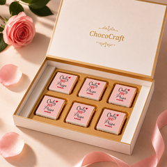 Romantic Gift Box with Chocolates Personalized with Photo (with Wrapped Chocolates)