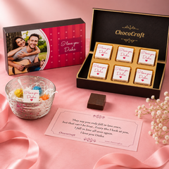 Beautiful I Love You Chocolate Gift Box (with Wrapped Chocolates)