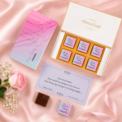 Personalized I am Sorry Chocolate Gift Box (with Wrapped Chocolates)