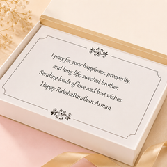 Memories - Personalised Gift Box and Wrapped Chocolates (Rakhi Pack Optional)