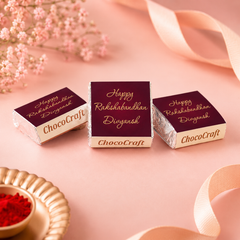 Souvenir of Trust - Personalised Gift Box and Wrapped Chocolates (Rakhi Pack Optional)