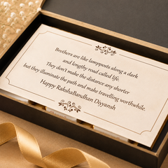 Souvenir of Trust - Personalised Gift Box and Wrapped Chocolates (Rakhi Pack Optional)