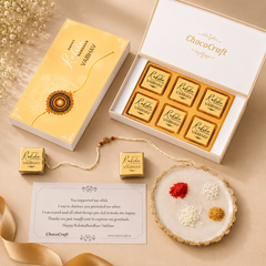 A Special Bond -  Gift with Wrapped Chocolates (Rakhi Pack Optional)
