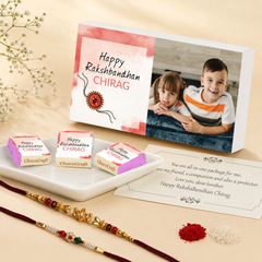 Precious Ties - Gift with Wrapped Chocolates (Rakhi Pack Optional)