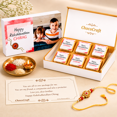 Precious Ties - Gift with Wrapped Chocolates (Rakhi Pack Optional)