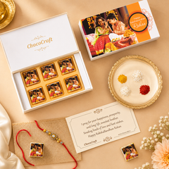 Celebrating Innocence - Gift with Wrapped Chocolates (Rakhi Pack Optional)