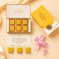Thread of Love - Rakhi Gift for Sister with Wrapped Chocolates