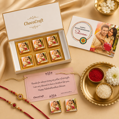 Gift from the Heart - Gift with Wrapped Chocolates (Rakhi Pack Optional)