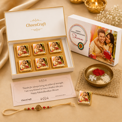 Gift from the Heart - Gift with Wrapped Chocolates (Rakhi Pack Optional)
