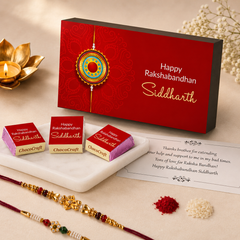 Eternal Bond - Gift with Wrapped Chocolates (Rakhi Pack Optional)