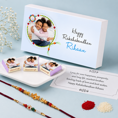 Childhood Memories - Gift with Wrapped Chocolates (Rakhi Pack Optional)