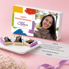 Promise of Love - Rakhi Gift for Sister with Wrapped Chocolates