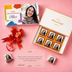 Promise of Love - Rakhi Gift for Sister with Wrapped Chocolates